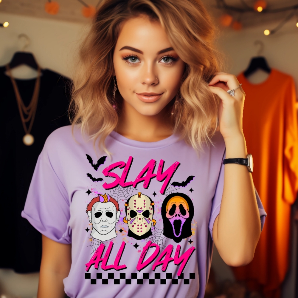 Slay all day tee